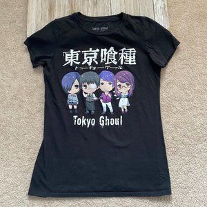 Tokyo Ghoul Funimation Juniors S Chibi Touka Kaneki Tsukiyama Rize T-Shirt Anime